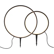 just light. LED-Erdspießleuchten-Set Zirkulu Schwarz