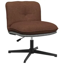 vidaXL Bürostuhl Drehbar Stoff Braun