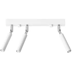 Deckenleuchte Deckenlampe Stahl Bewegliche Spots Weiß Esszimmer Wohnzimmer Küche