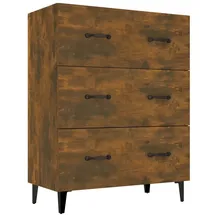 vidaXL Sideboard Räuchereiche 69,5x34x90 cm Holzwerkstoff