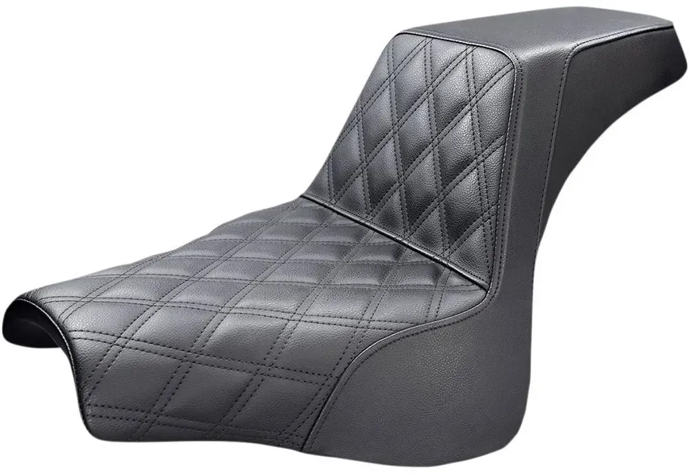 Saddlemen Harley Davidson Step Up Diamond Ls Motorradsitz - Black - One Size