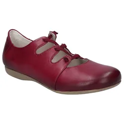 Riemchenballerina »Fiona 04«, Slipper, Sandale, Komfortschuh mit raffiniertem Gummizug, Gr. 39, beerenfarben, , 88285517-39