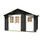 Weka Gartenhaus 253 4 x 2 m Grau