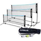 Apollo Badminton und Volleyball Netz, 300cm 400cm 500cm