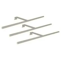 Kalb LED Aufbauleuchten 3er Set silbergrau 600mm, Schrankbeleuchtung Warmweiß