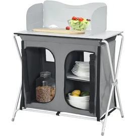 [en.casa] Campingtisch Tullinge Dunkelgrau