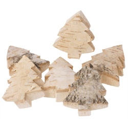 EDUPLAY Lernspielzeug Naturholzscheiben Tanne, chinesische Birke, 5 x 6 x 1 cm beige