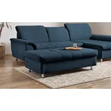 DOMO collection Stauraumhocker DOMO COLLECTION "Franzi", blau (dunkelblau), B:131cm H:42cm T:61cm, Hocker, mit großem Stauraumfach