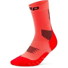 CEP Run Socks Mid Cut 5.0 1 Paar Rot 39-42