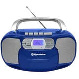 Roadstar Radio-Tonbandgerät Roadstar, RCR-4635UMPBL,PLL FM,CD MP3,USB,AUX-Eingang, blau