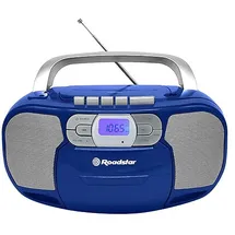 Roadstar Radio-Tonbandgerät Roadstar, RCR-4635UMPBL,PLL FM,CD MP3,USB,AUX-Eingang, blau