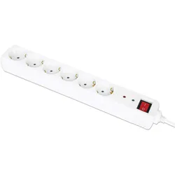 Manhattan Power Distribution Unit EU (2-pin), x6 gang/output with on/off switch