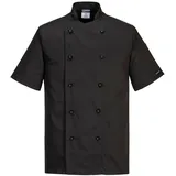 PORTWEST Kent Kochjacke S/S Größe: XXXL Farbe: schwarz C734BKRXXXL