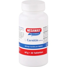 MEGAMAX L-Carnitin 500 mg Tabletten 30 St.