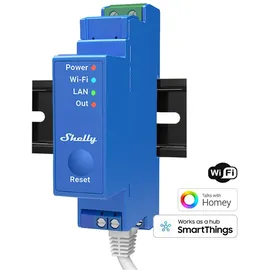 Shelly Pro 1 Hutschienenrelais Bluetooth, Wi-Fi