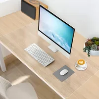 Schreibtischunterlage Transparent, 100x50x0.15 cm Schreibtischunterlage Durchsichtig, Wasserdichte Schreibtisch unterlage Transparent, PVC-Tischschutz Unterlage für Büro und Zuhause