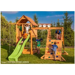 FUNGOO Spielturm Klettergerüst FORTRESS Spider+
