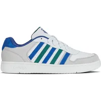 K-Swiss Court Palisades Herren Turnschuh, White Blueqrtz, 40 EU
