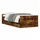 vidaXL Bett mit Schubladen 75 x 190 cm Räuchereiche