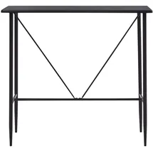 vidaXL Bartisch Schwarz 120 x 60 x 110 cm MDF