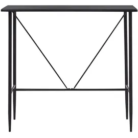 vidaXL Bartisch Schwarz 120 x 60 x 110 cm MDF