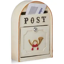 Relaxdays Briefkasten antik beige
