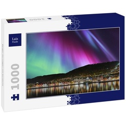 Lais Puzzle Bergen Norwegen mit Nordlicht 1000 Teile