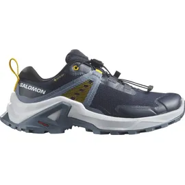 Salomon Salomon Kinder Wanderschuh X Raise GTX J Nisk Lemo Sneaker, Night Sky China Blue Lemon, 32 EU - Blau -