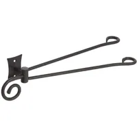 Metaform Handtuchhalter mit 2 Armen Stahl lackiert anthrazit Bad