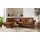 sit&more Ecksofa SIT & MORE "Clio L-Form", braun (cognac), B:254cm H:89cm T:190cm, Sofas, Ecksofa, wahlweise mit Bettfunktion und Bettkasten, inklusive Federkern