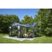 Juliana Orangerie Gewächshaus Alu Anthrazit ESG 3 mm 21,5 m2