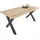 ab:stil.art.moebel Esszimmertisch 200 x 77 x 100 cm beige/schwarz