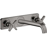 Hansgrohe Axor Citterio E Waschbeckenarmatur mit Platte Polished Black Chrome 36115330