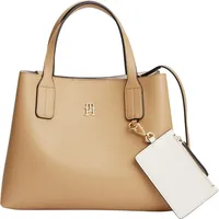 Tommy Hilfiger Icon Mini Satchel Umhängetasche Polyurethan Classic Khaki
