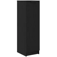 VidaXL Schuhschrank Schwarz Eiche 29,5x35x100,5 cm Holzwerkstoff