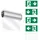 ESYLUX LED-Rettungszeichenleuchte 3h, 25m SLCEL LED#EN10031618