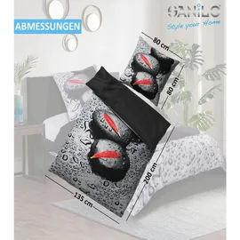 Sanilo Elegance Grau 135 x 200 cm + 80 x 80 cm