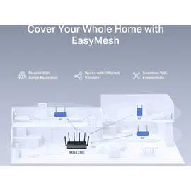 Mercusys BE9300 Tri-Band WiFi 7 Router MR47BE, Router,
