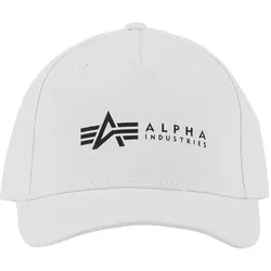 Trucker Cap ALPHA INDUSTRIES "Alpha Industries Accessoires - Headwear Alpha Cap", Damen, Gr. onesize, weiß, Obermaterial: 100% Baumwolle, Caps