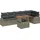 vidaXL Garten-Lounge-Set 7-tlg. grau