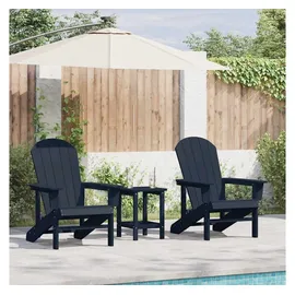 vidaXL Gartenstuhl 82 x 92 x 82 cm blau 3 St.