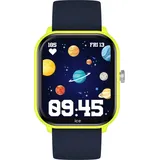 ICE-Watch Ice smart junior 2.0 Yellow - Gelbe Connected Watch für Kinder mit blauem Silikonarmband - 022791