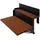 letti moderni Balkontisch – hängend – LEVIRA – Modell 48 – Metall – Schwarz – 48x35x29 cm