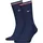 Tommy Hilfiger Unisex Sportsocken, Multipack - UNI Iconic Sock, Tennissocken Blau 39-42 Pack