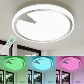 Fischer Leuchten Smart RGB LED Decken Leuchte 1 rund weiß