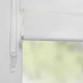 K-HOME Doppelrollo Trapez 45 x 150 cm weiß