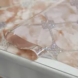 Transparente Tischfolie Texture Blütenform Tischschutz mit Blumen Bedruckt Dicke 1mm Schutzfolie abwischbar PVC Tischdecken rutschfeste,Durchsichtige Schreibtisch,Tischmatte Ölbeständig (E,70x150cm)