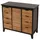 Mendler Apothekerkommode 80 x 91 x 40 cm Schwarz