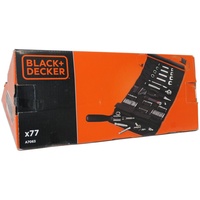 Black & Decker Mechaniker-Set mit Rolltasche, 76-teilig, Werkzeug-Set - schwarz/orange