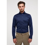 Eterna SLIM FIT Soft Luxury Shirt in navy unifarben, navy, 41